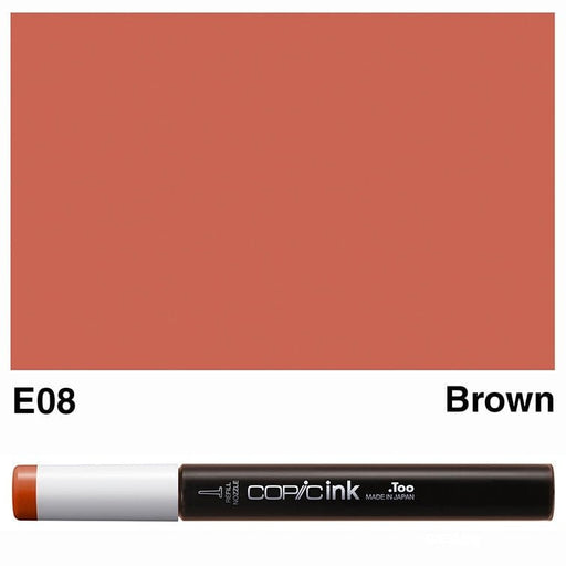 COPIC INKS COPIC Copic Ink E08-Brown