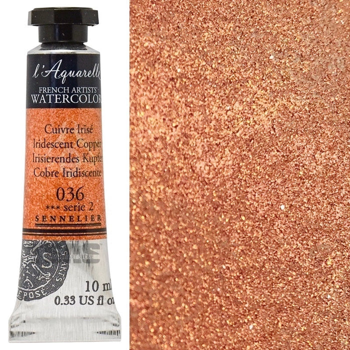 Sennelier Artist Watercolour 036 Iridescent Watercolour Copper 10ml