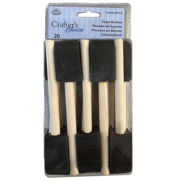 Crafters Choice Foam Brushes Set of 20