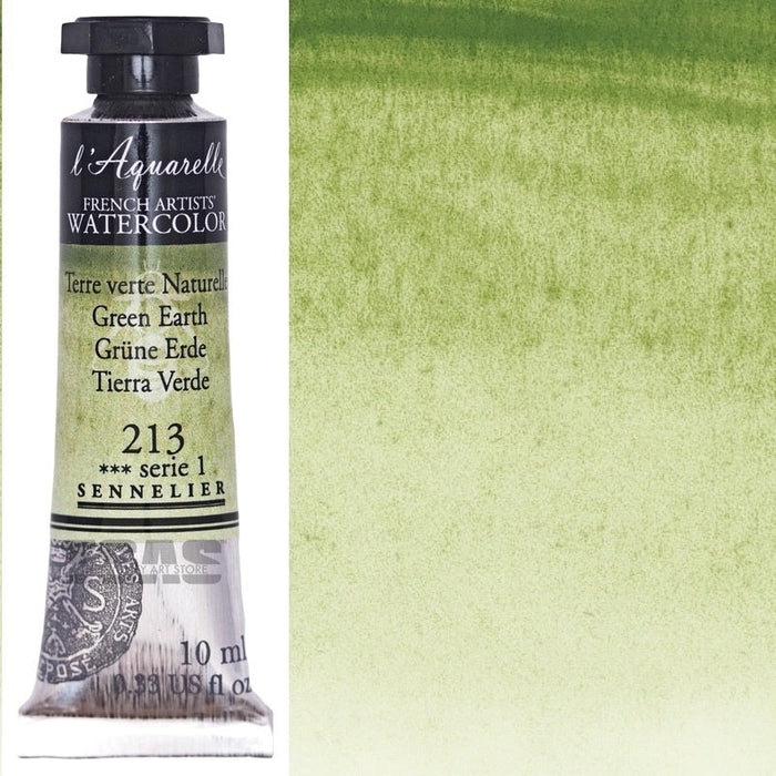 Sennelier Artist Watercolour 213 Green Earth 10ml