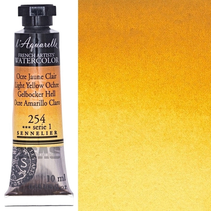 Sennelier Artist Watercolour 254 Light Yellow Ochre 10ml