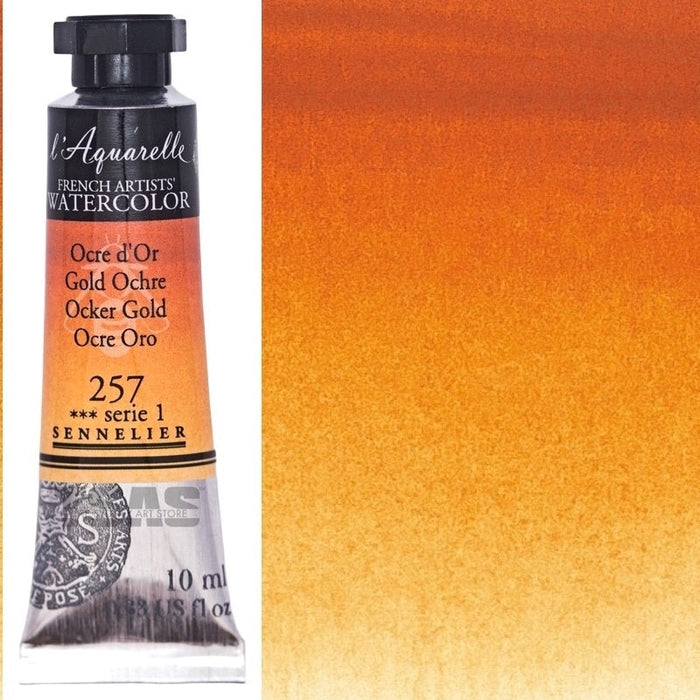 Sennelier Artist Watercolour 257 Gold Ochre 10ml