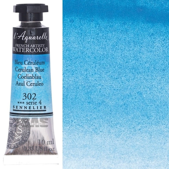 Sennelier Artist Watercolour 302 Cerulean Blue 10ml