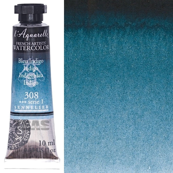 Sennelier Artist Watercolour 308 Indigo 10ml