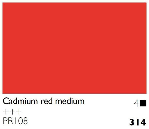 COBRA OILS COBRA 314 Cadmium Red Medium Cobra Oils 40ml