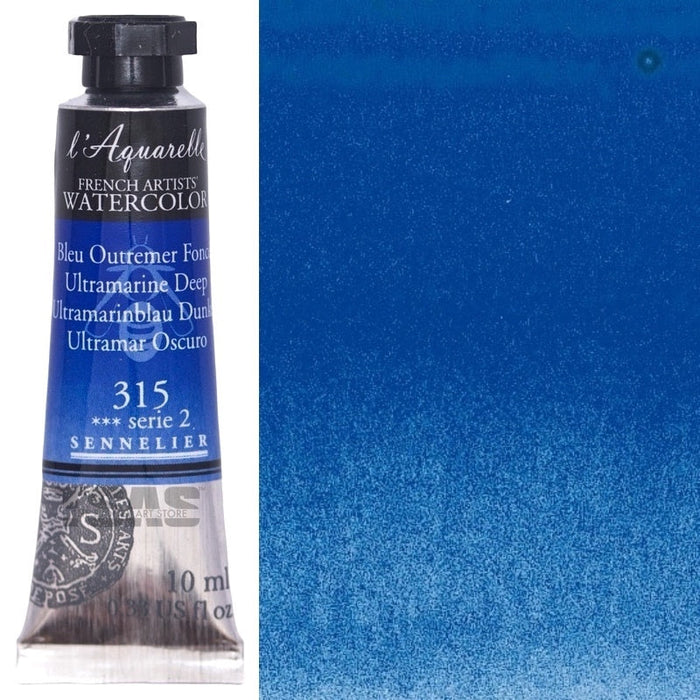 Sennelier Artist Watercolour 315 Ultramarine Deep 10ml