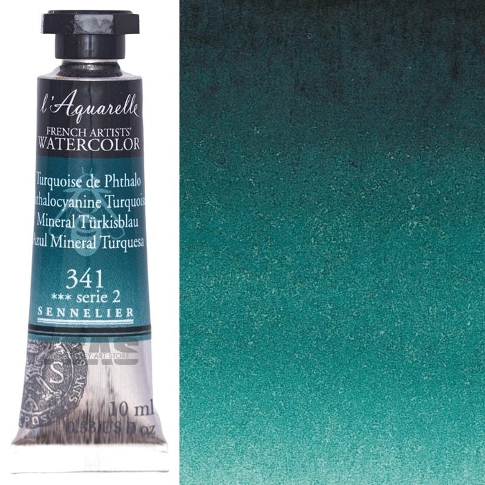 Sennelier Artist Watercolour 341 Phthalocyanine Turquoise 10ml