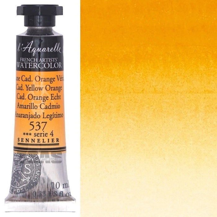 Sennelier Artist Watercolour 537 Cadmium Yellow Orange 10ml