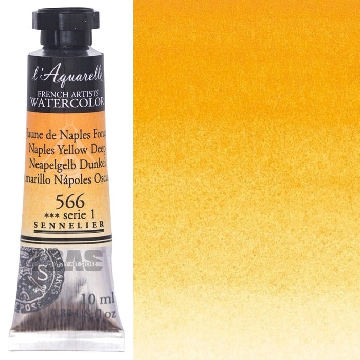 Sennelier Artist Watercolour 566 Naples Yellow Deep 10ml