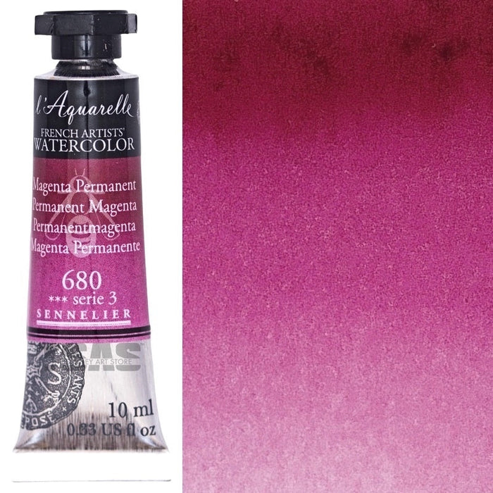 Sennelier Artist Watercolour 680 Permanent Magenta 10ml