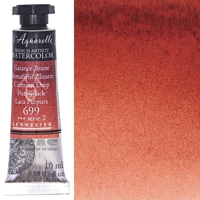 Sennelier Artist Watercolour 699 Permanent Alizarin Crimson Deep 10ml