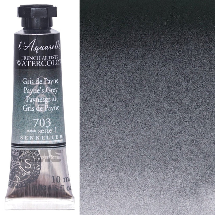 Sennelier Artist Watercolour 703 Payne's Grey 10ml