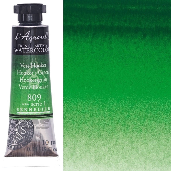 Sennelier Artist Watercolour 809 Hooker's Green 10ml