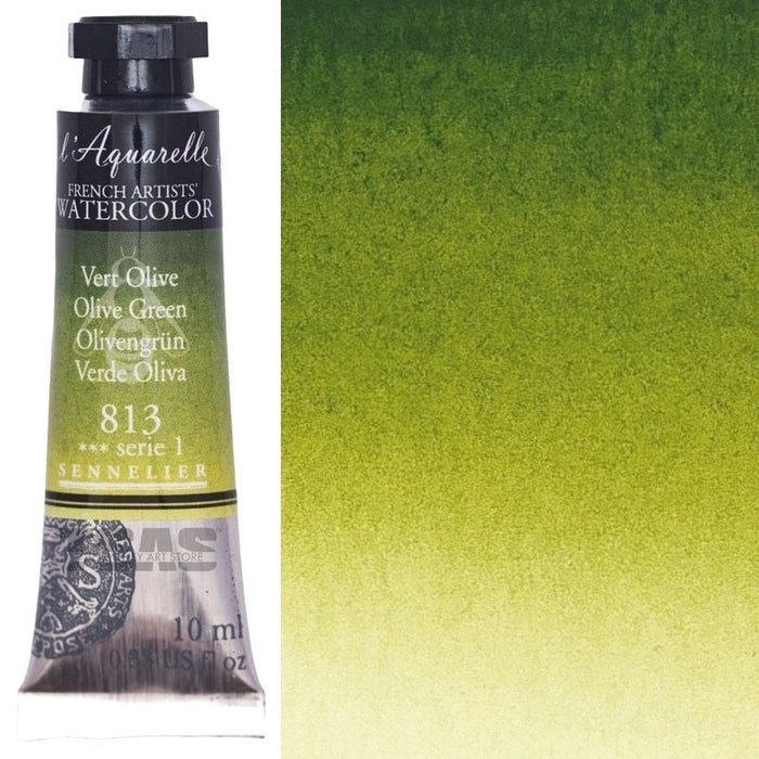 Sennelier Artist Watercolour 813 Olive Green 10ml