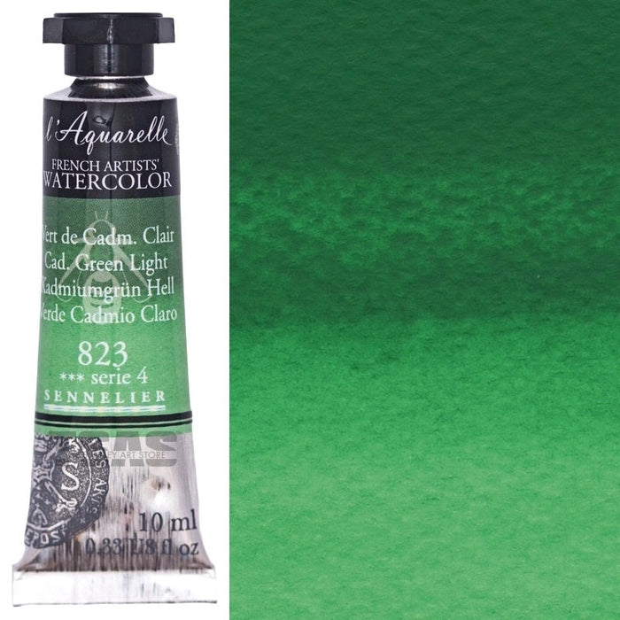 Sennelier Artist Watercolour 823 Cadmium Green Light 10ml