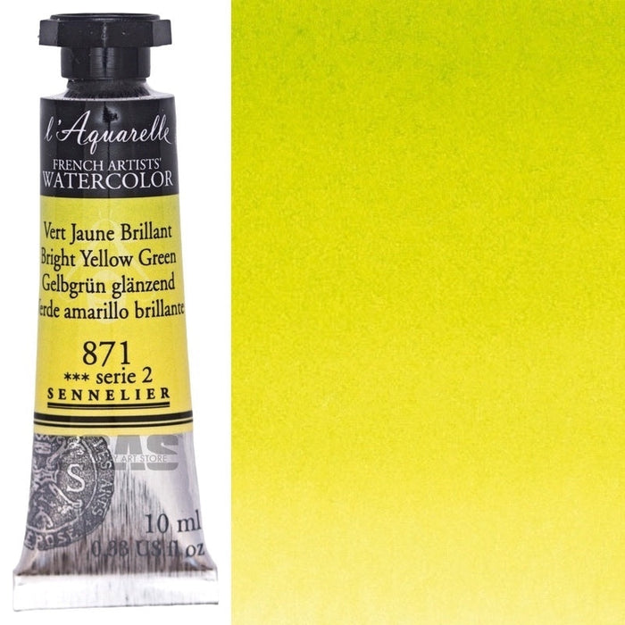 Sennelier Artist Watercolour 871 Bright Yellow Green 10ml