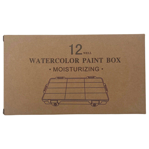 Artist Moisturising Watercolour Paint Box 12 Wells - The Sydney Art Store