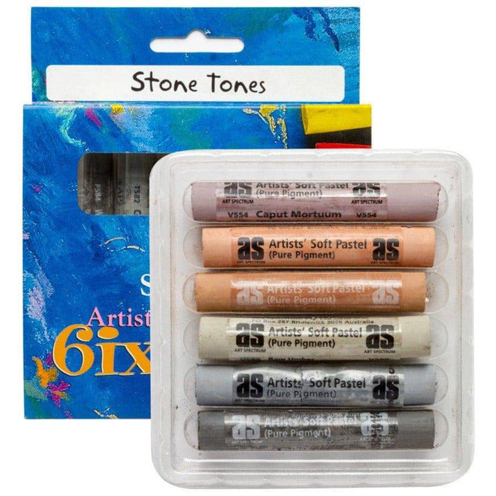 ART SPECTRUM SOFT PASTELS ART SPECTRUM Art Spectrum Soft Pastels 6 Set Stone Tones