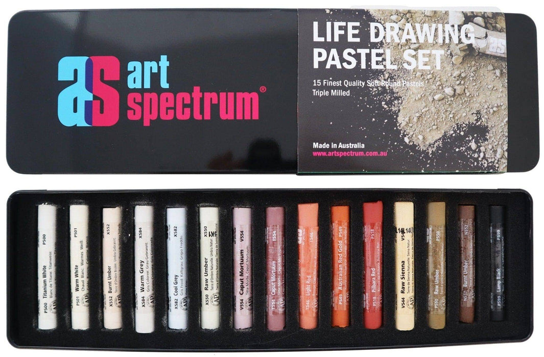 Art Spectrum Soft Pastels 15 Set Grey Tonals