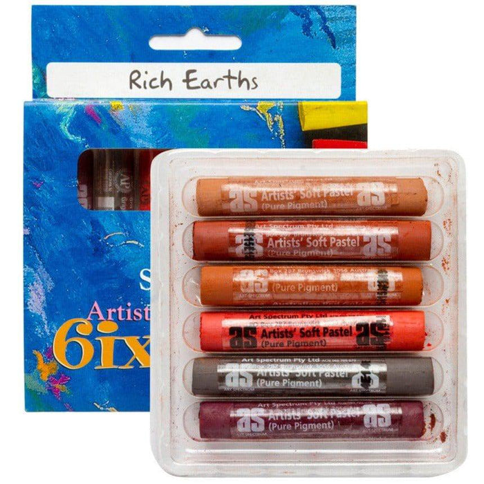 Art Spectrum Soft Pastels 6 Set Rich Earth