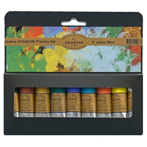 DISCONTINUED CHARVIN Charvin Extra Fine Gouache Primary Set