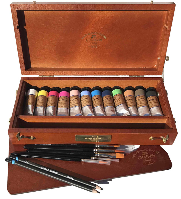 Charvin Extra Fine Gouache Wooden Box Set