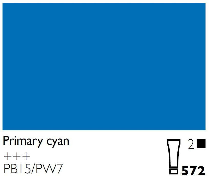 572 Primary Cyan Cobra Oils - The Sydney Art Store