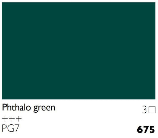 675 Phthalo Green Cobra Oils 40ml - The Sydney Art Store