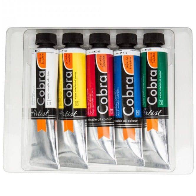 Cobra Water Mixable Oil Colour 5x40ml