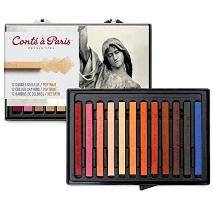 Conte Crayon Assorted Portrait Colour Set 12