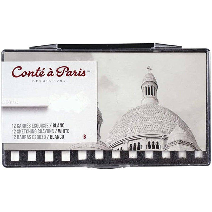 Conte Crayon Sketch White 2B Set 12