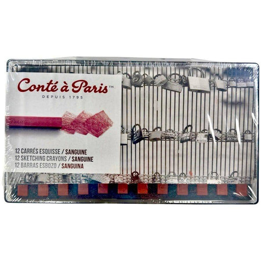 CONTE CONTE Conte Crayon Sketch Sanguine Set 12