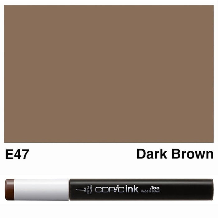 COPIC INKS COPIC Copic Ink E47-Dark Brown