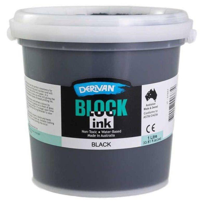 Derivan Block Ink 1 Litre Black