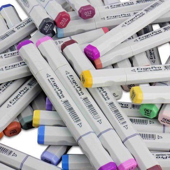 Derivan ErgoPro Markers 24 Grey Set