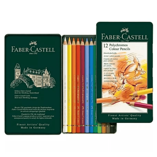 FABER-CASTELL FABER-CASTELL Set 12 Faber-Castell Polychromos High-Quality Artists' Pencil Sets