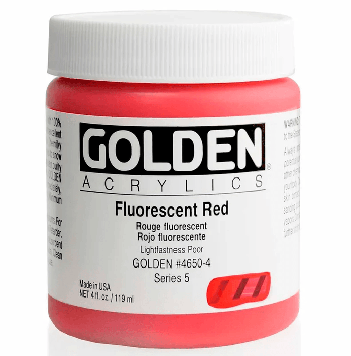 GOLDEN HEAVY BODY GOLDEN 118ml Golden HEAVY BODY Fluorescent Red Acrylic Colour