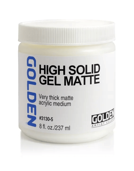 Golden High Solid Matte Gel Medium