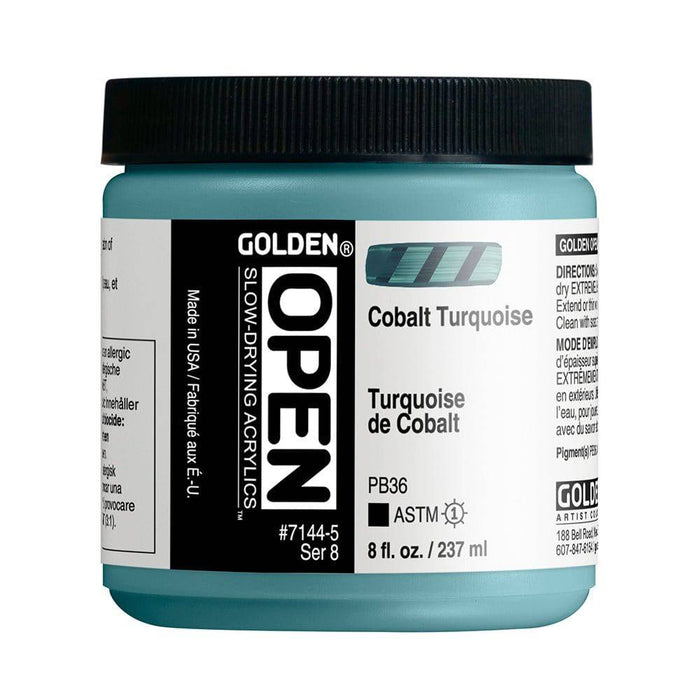 Golden OPEN Cobalt Turquoise - The Sydney Art Store