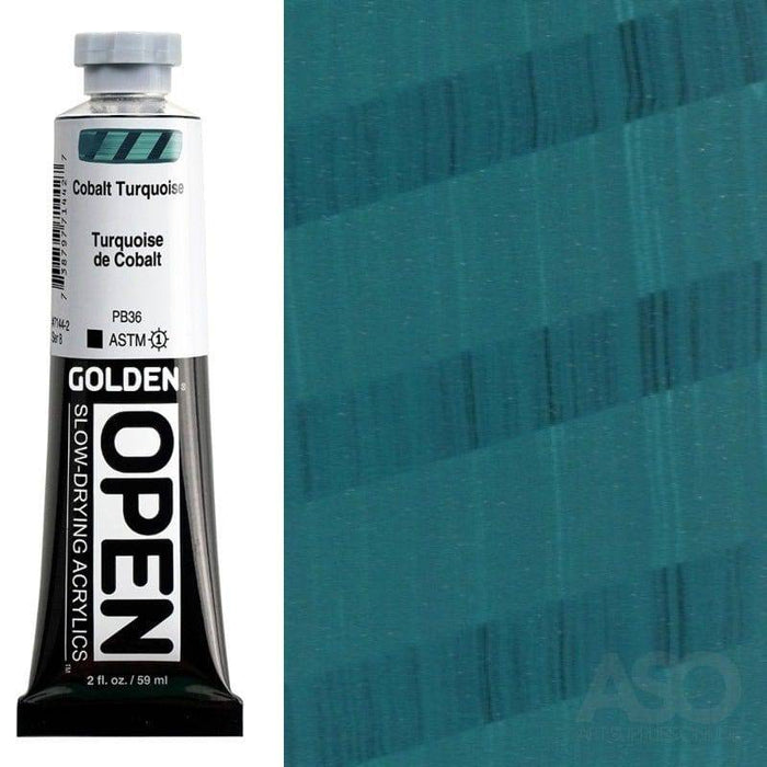 Golden OPEN Cobalt Turquoise - The Sydney Art Store