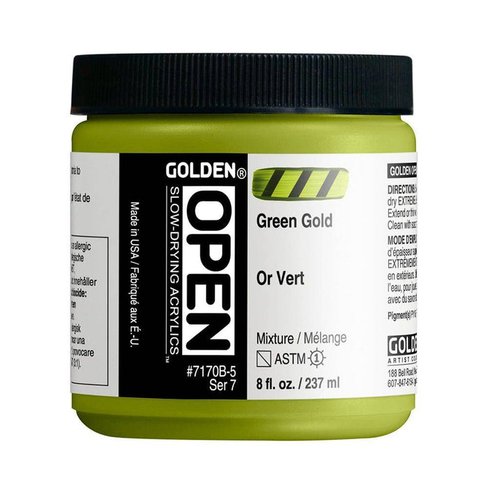 Golden OPEN Green Gold - The Sydney Art Store