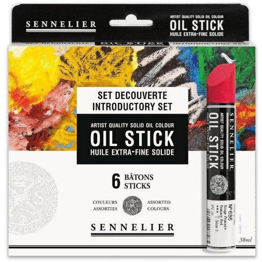 SENNELIER OIL STICKS SENNELIER Introductory Selection Set of 6 x 38ml Sennelier Oil Sticks