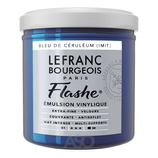 LEFRANC & BOURGEOIS LEFRANC & BOURGEOIS L&B Flashe Vinyl Colour 125ml - Cerulean Blue Hue