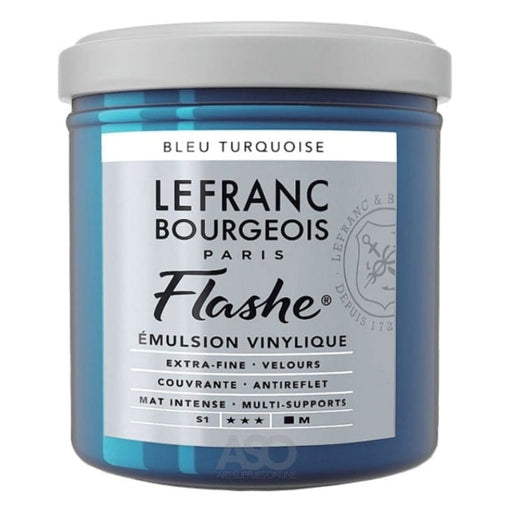 LEFRANC & BOURGEOIS LEFRANC & BOURGEOIS L&B Flashe Vinyl Colour 125ml - Turquoise Blue