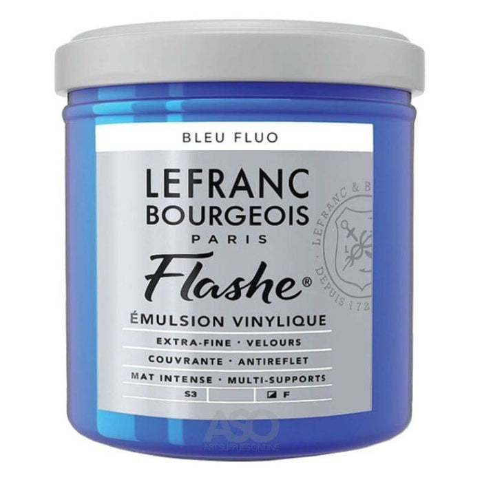 L&B Flashe Vinyl Colour 125ml - Fluorescent Blue