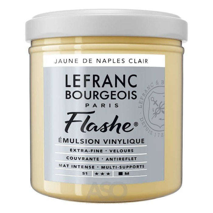 L&B Flashe Vinyl Colour 125ml - Naples Yellow Light