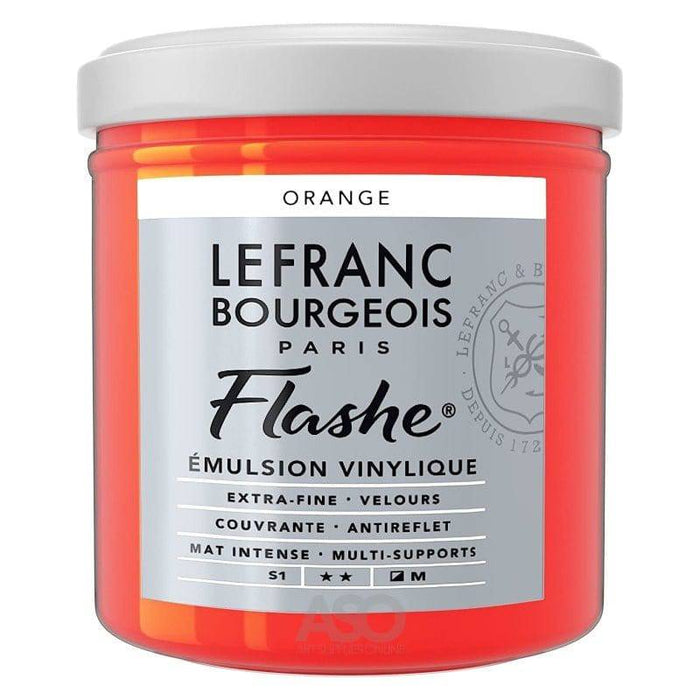 L&B Flashe Vinyl Colour 125ml - Orange - The Sydney Art Store