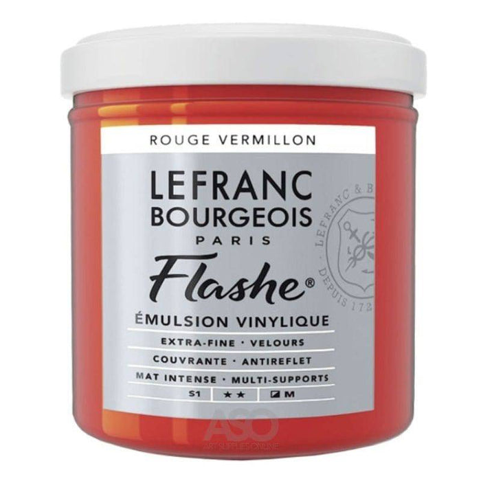 L&B Flashe Vinyl Colour 125ml - Vermilion Red