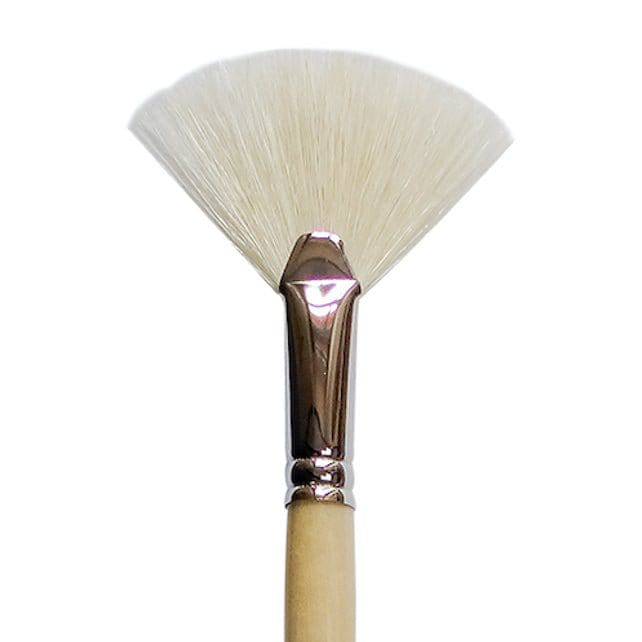 LEONARD LEONARD Leonard 276EV High-Quality White Bristle Fan Brush