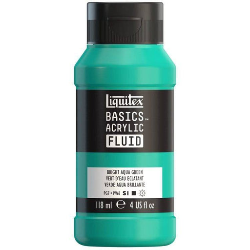 LQX Basics Acr Fluid 118ml Bright Aqua Green - The Sydney Art Store